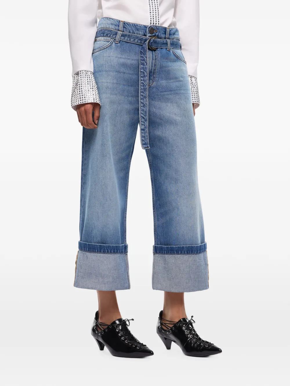 PINKO Jeans con risvolto - Blu