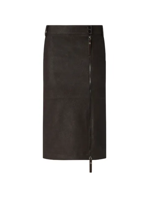 PINKO falda midi con detalle de cierre