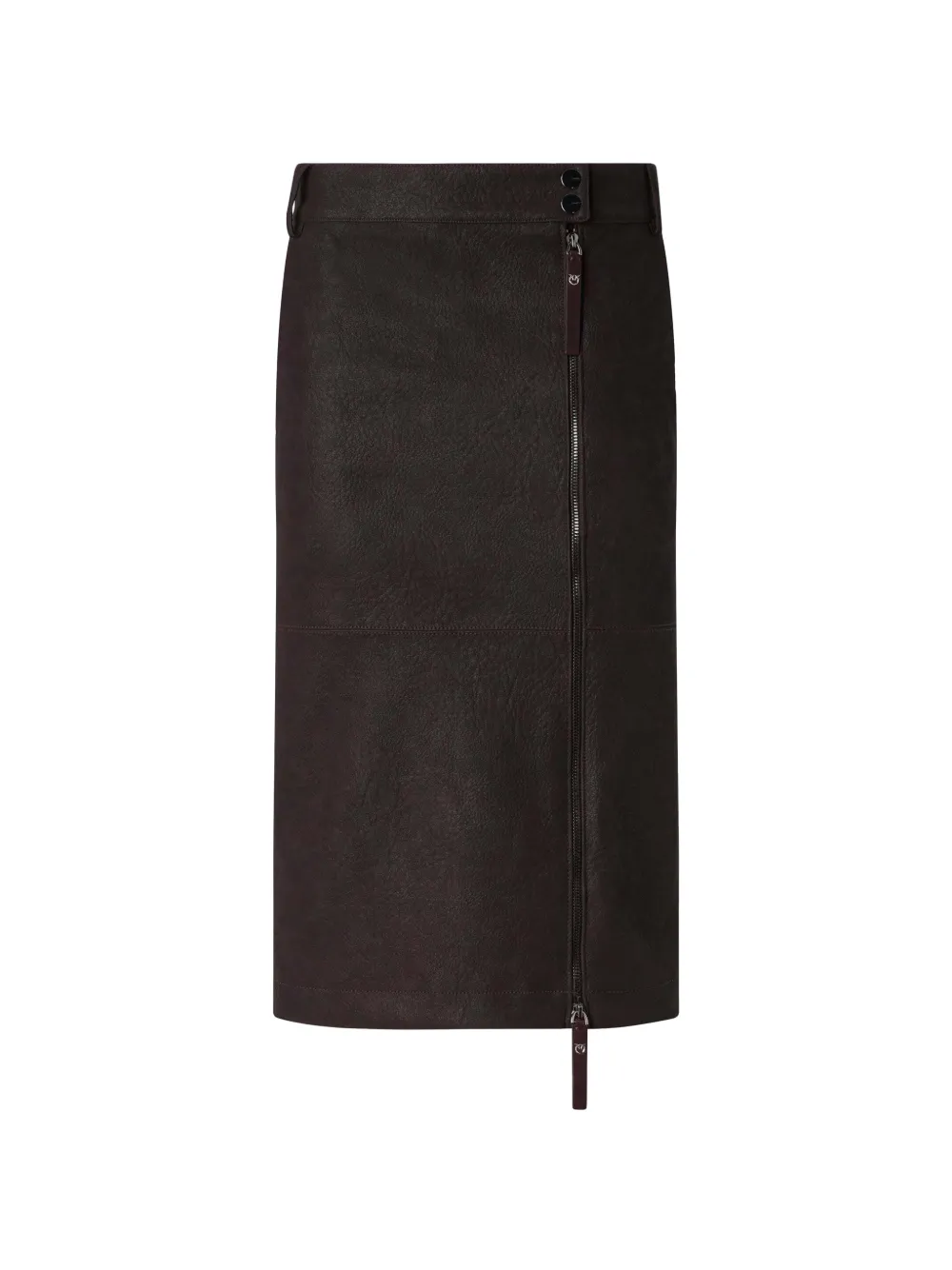 PINKO Gonna midi con zip - Marrone