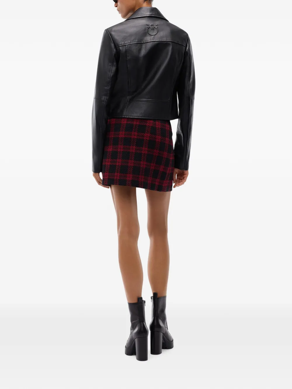 PINKO Nappaleren bikerjack Zwart