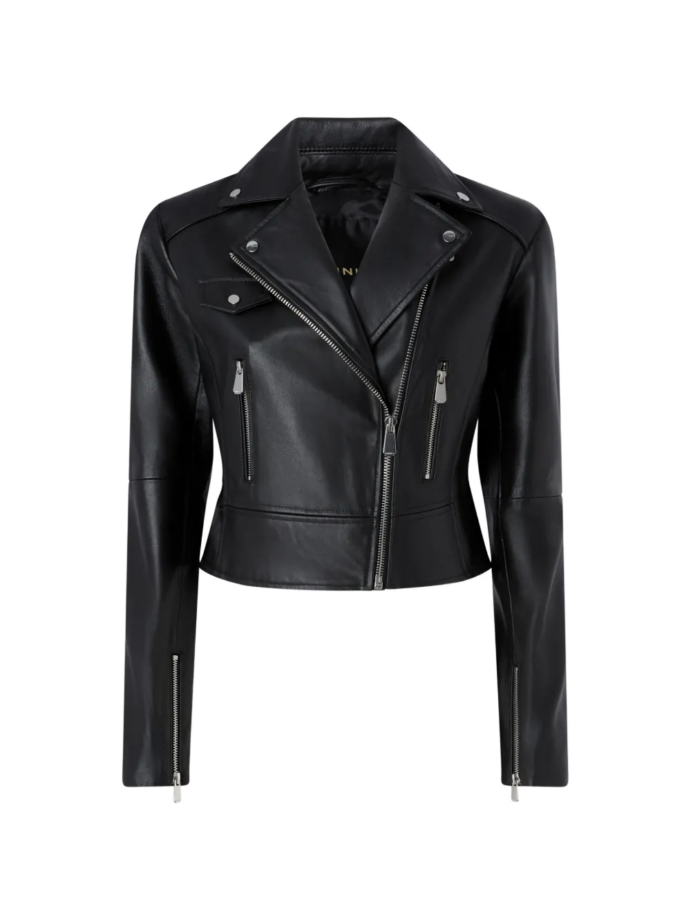 PINKO Nappaleren bikerjack Zwart