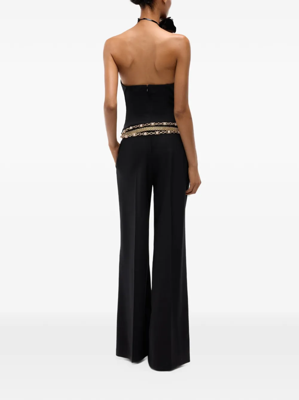 PINKO Strapless jumpsuit Zwart