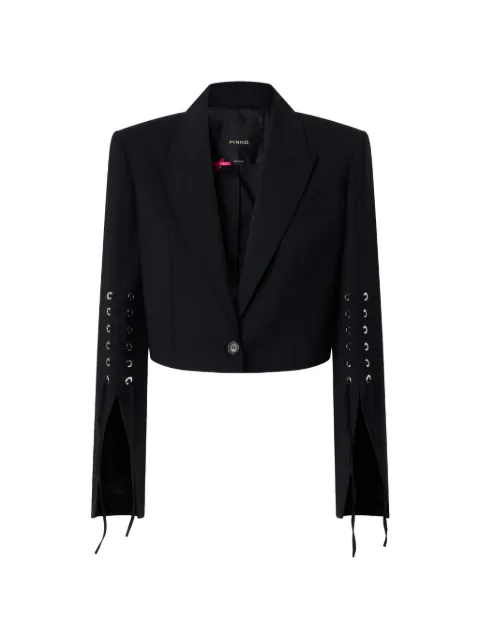 PINKO lace-up cropped jacket