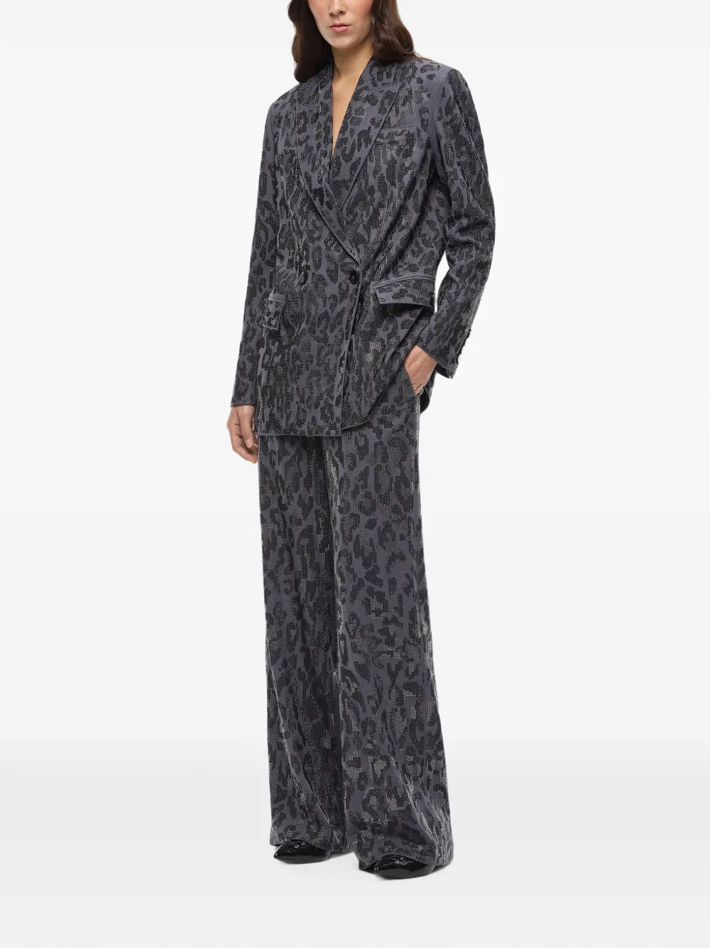 PINKO Jeep broek verfraaid met stras Grijs