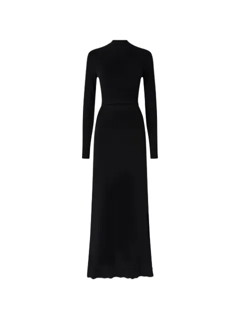 PINKO long wool-blend dress with cut-out