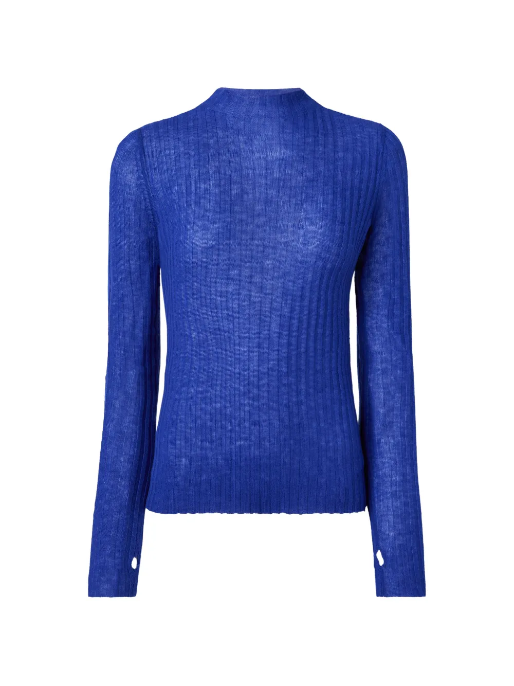 PINKO ribbed-knit mock-neck sweater - Blu