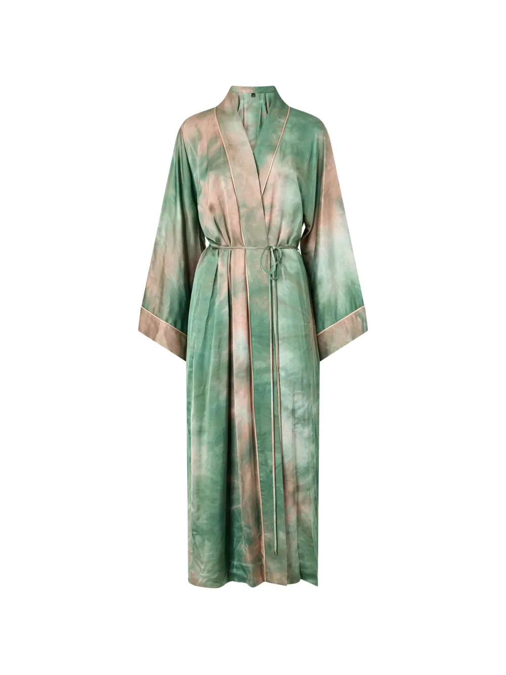 PINKO long gradient satin kimono - Grün
