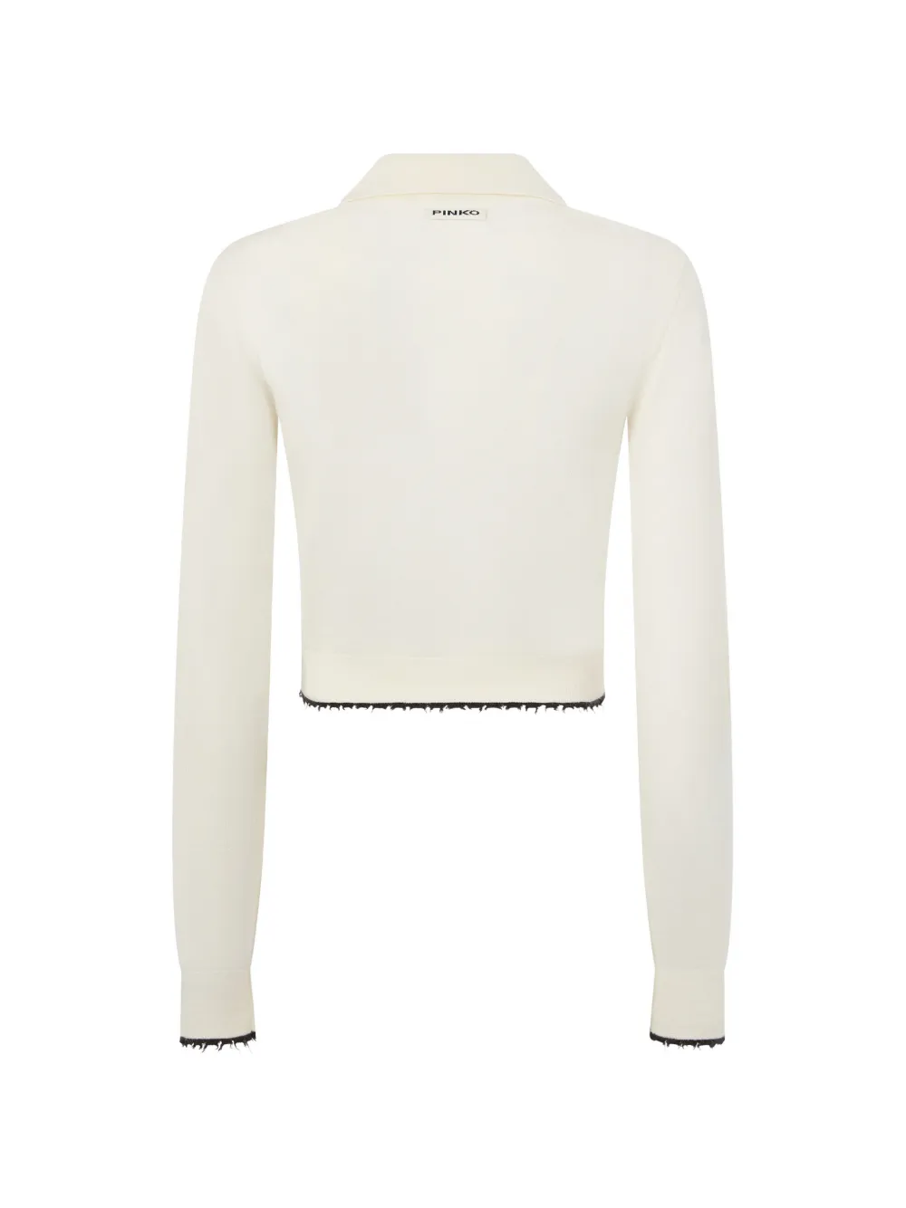 PINKO Cropped vest met polokraag Beige