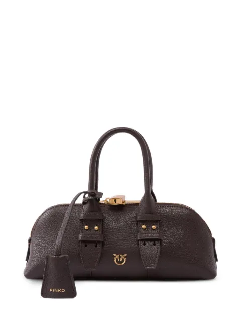PINKO Escape Bag Horizontal small handbag in full-grain leather