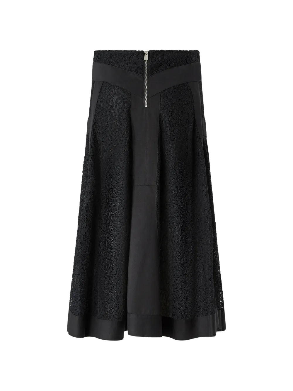 PINKO Flared midi-rok met kanten details Zwart