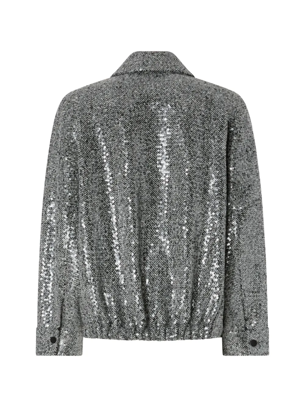 PINKO Jas met pailletten Zilver
