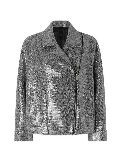 PINKO sequinned pea coat