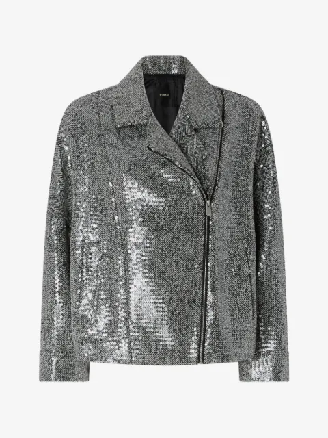 PINKO sequinned pea coat