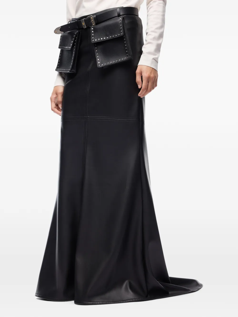 PINKO Rok met vlakken Zwart