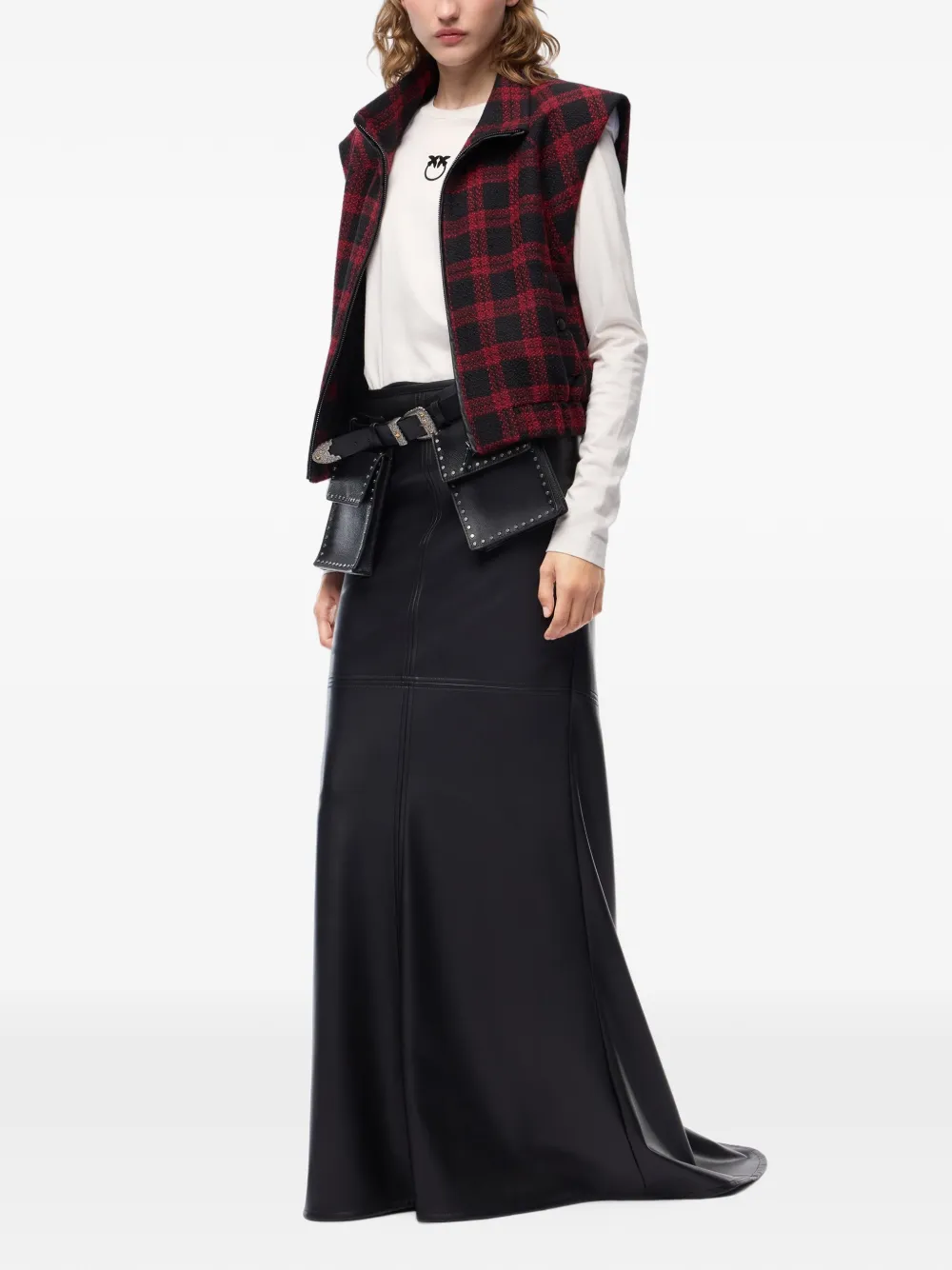 PINKO Rok met vlakken Zwart
