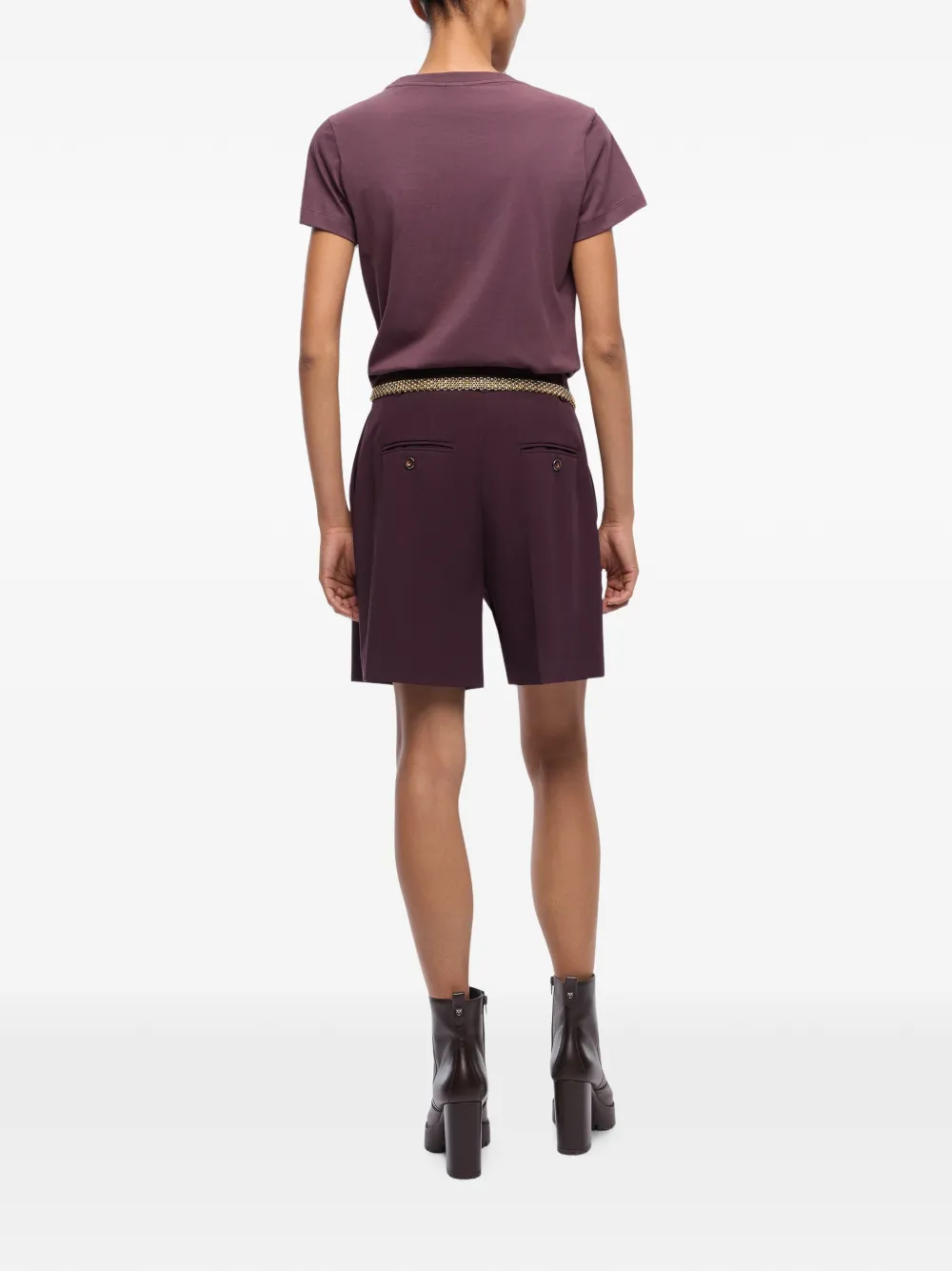 PINKO T-shirt met logoprint Paars