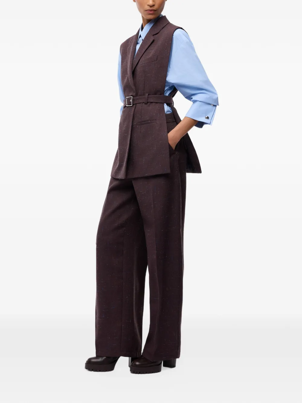 PINKO Geplooide broek Bruin
