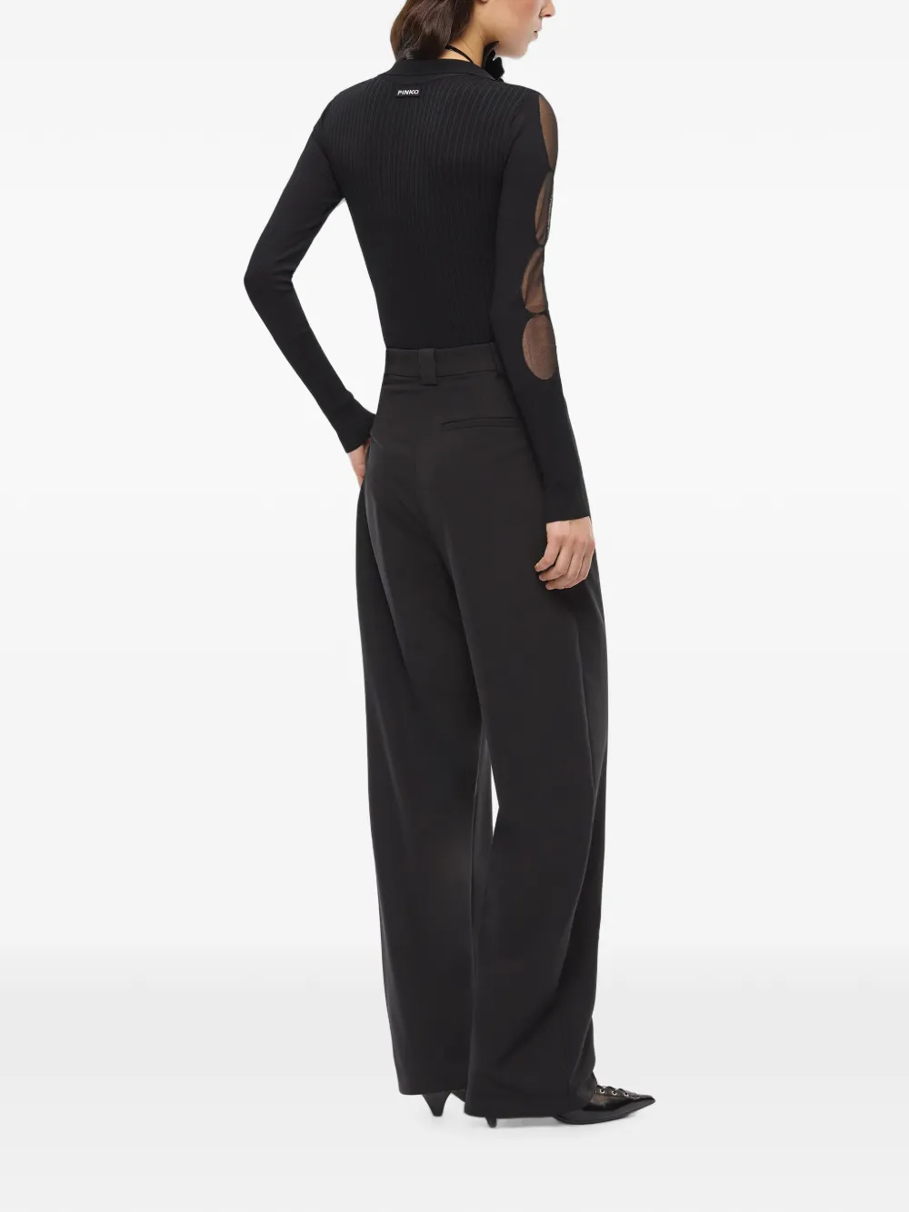 PINKO Body met doorzichtige details Zwart