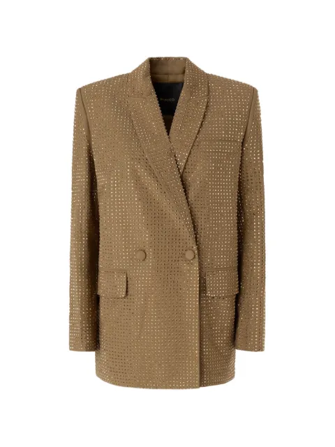 PINKO blazer croisé à détails de clous