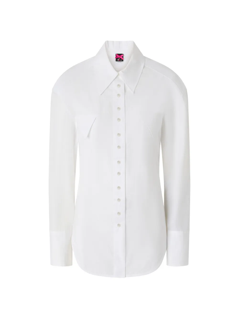 PINKO slim-fit shirt with drawstring - White