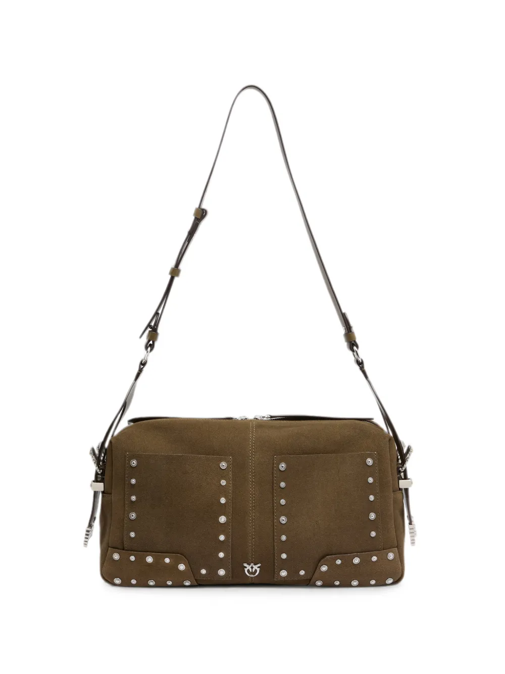 PINKO Borsa a spalla con fibbia - Verde