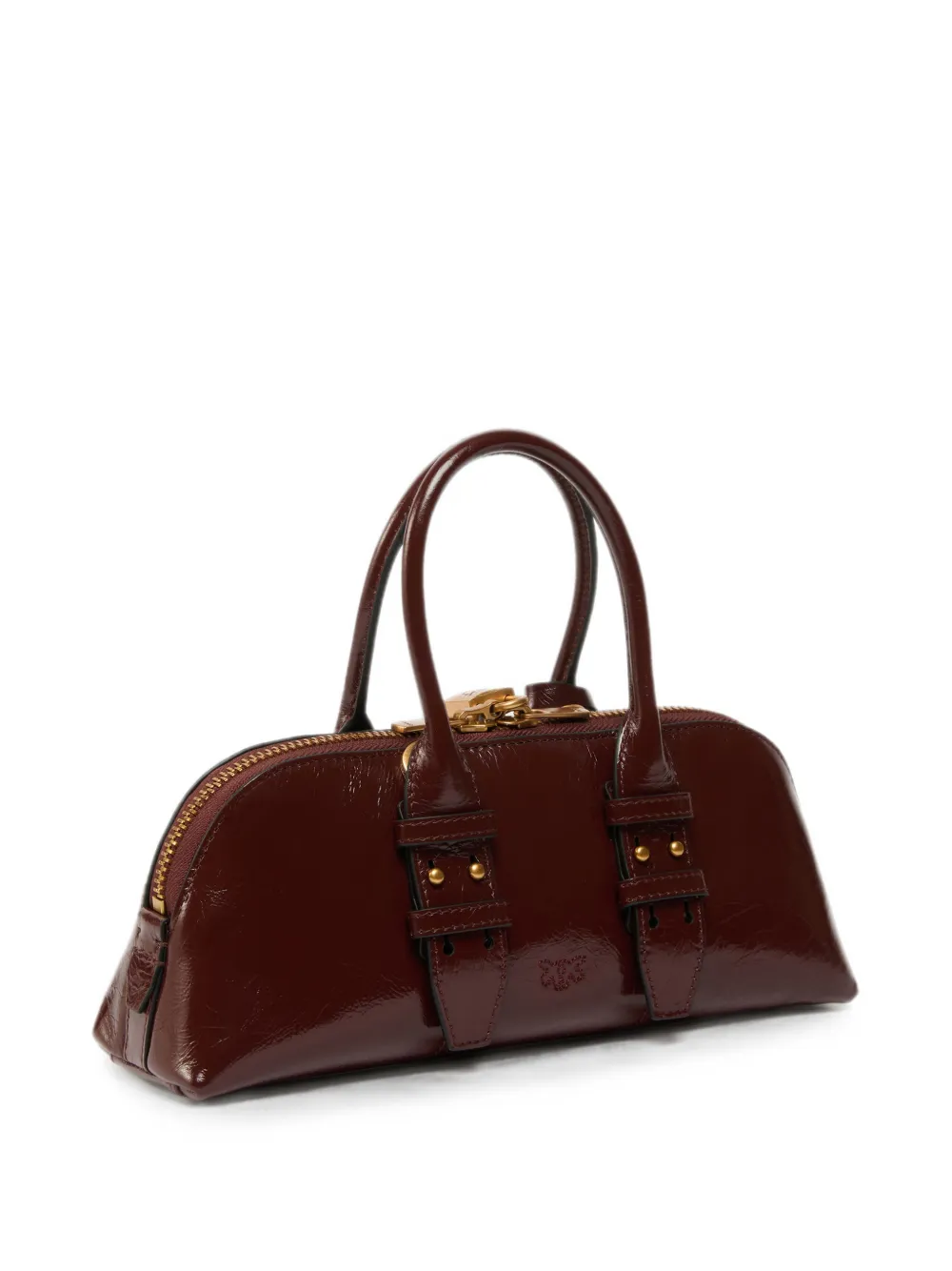 PINKO Kleine Escape Horizontal handtas van glanzend leer Rood