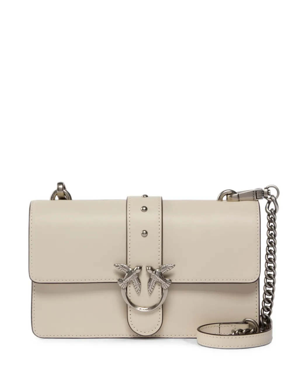 PINKO Small Love Bag One leather shoulder bag with New Buckle · OS