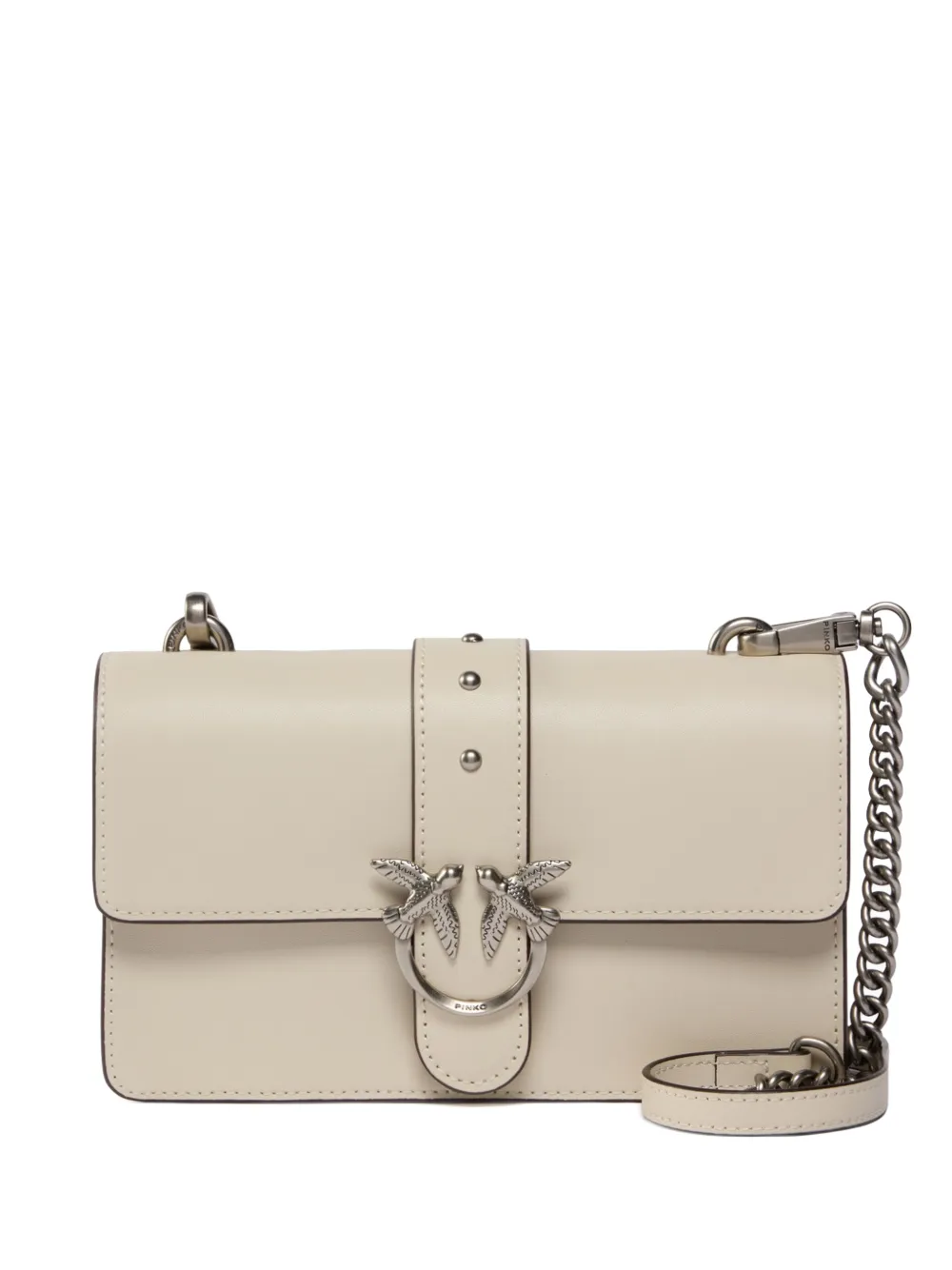 PINKO Small Love Bag One leather shoulder bag with New Buckle