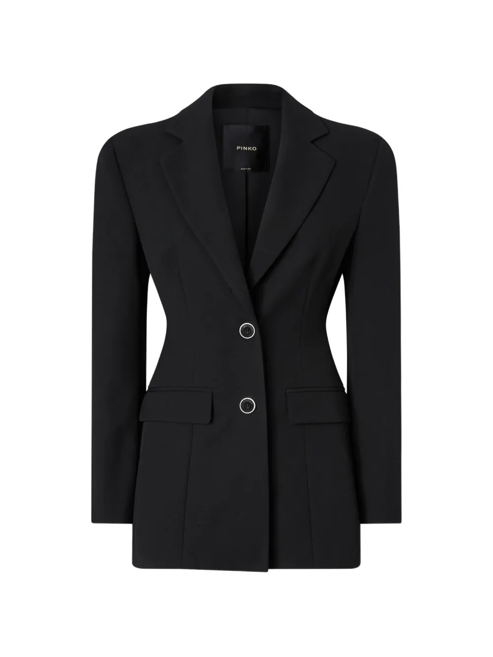 PINKO Slim-fit jack met gewatteerde schouders Zwart