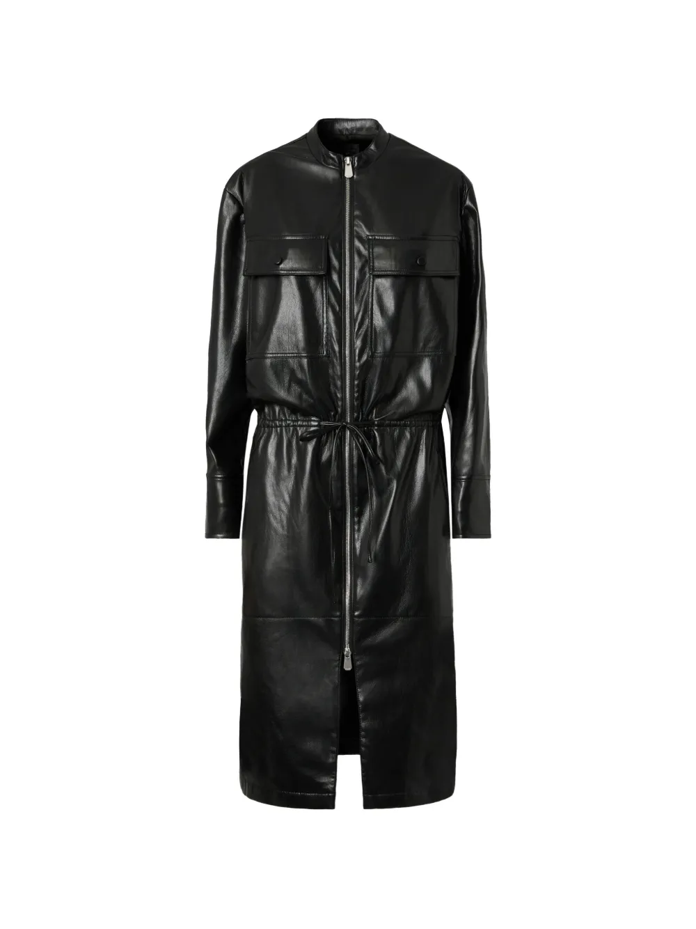 PINKO panelled drawstring-waist dress - Black