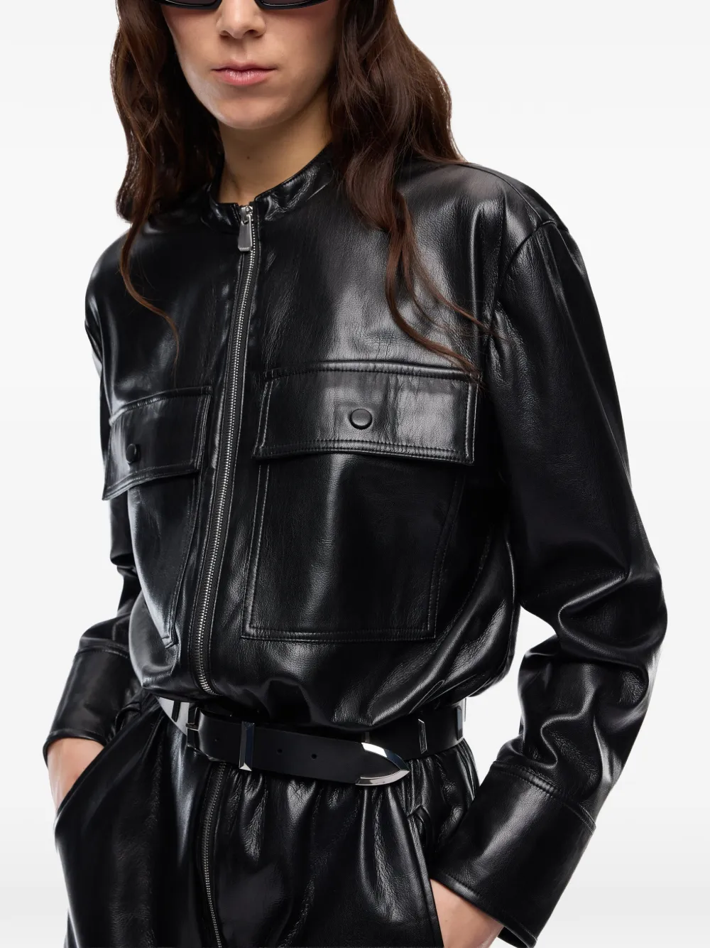 PINKO Jurk met trekkoordtaille en vlakken Zwart
