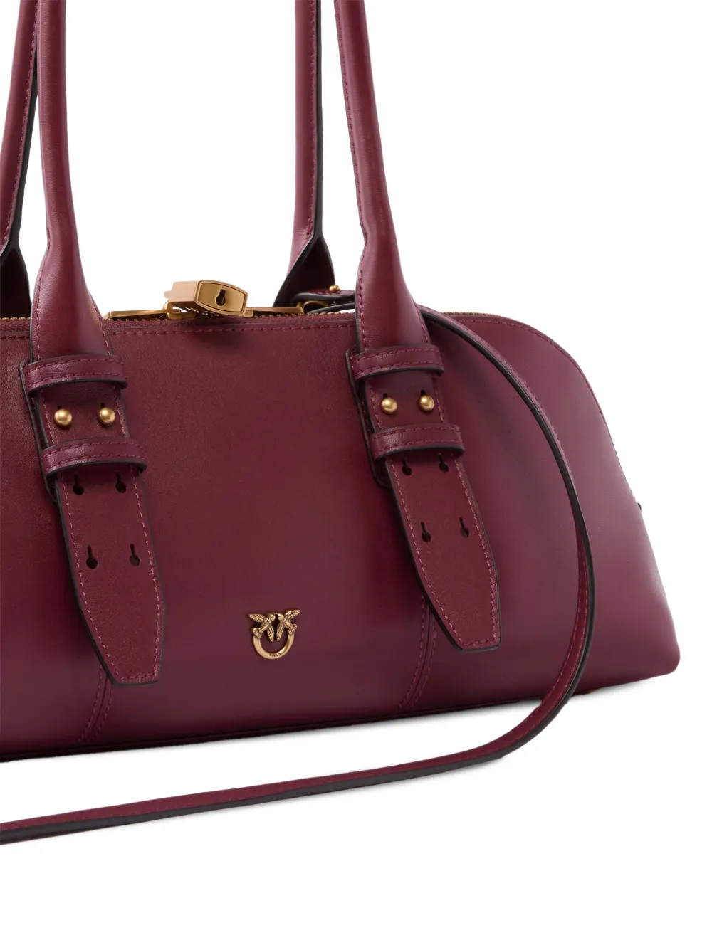 PINKO Grote Escape Bag schoudertas met gesp-detail Rood