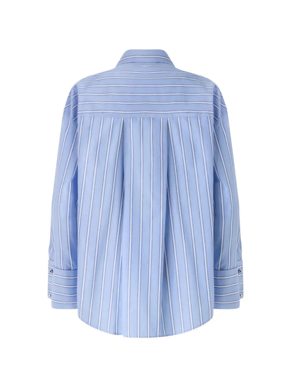 PINKO Gestreept katoenen shirt Blauw
