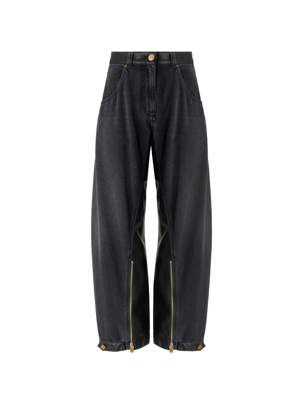 PINKO Jeans con zip - Nero
