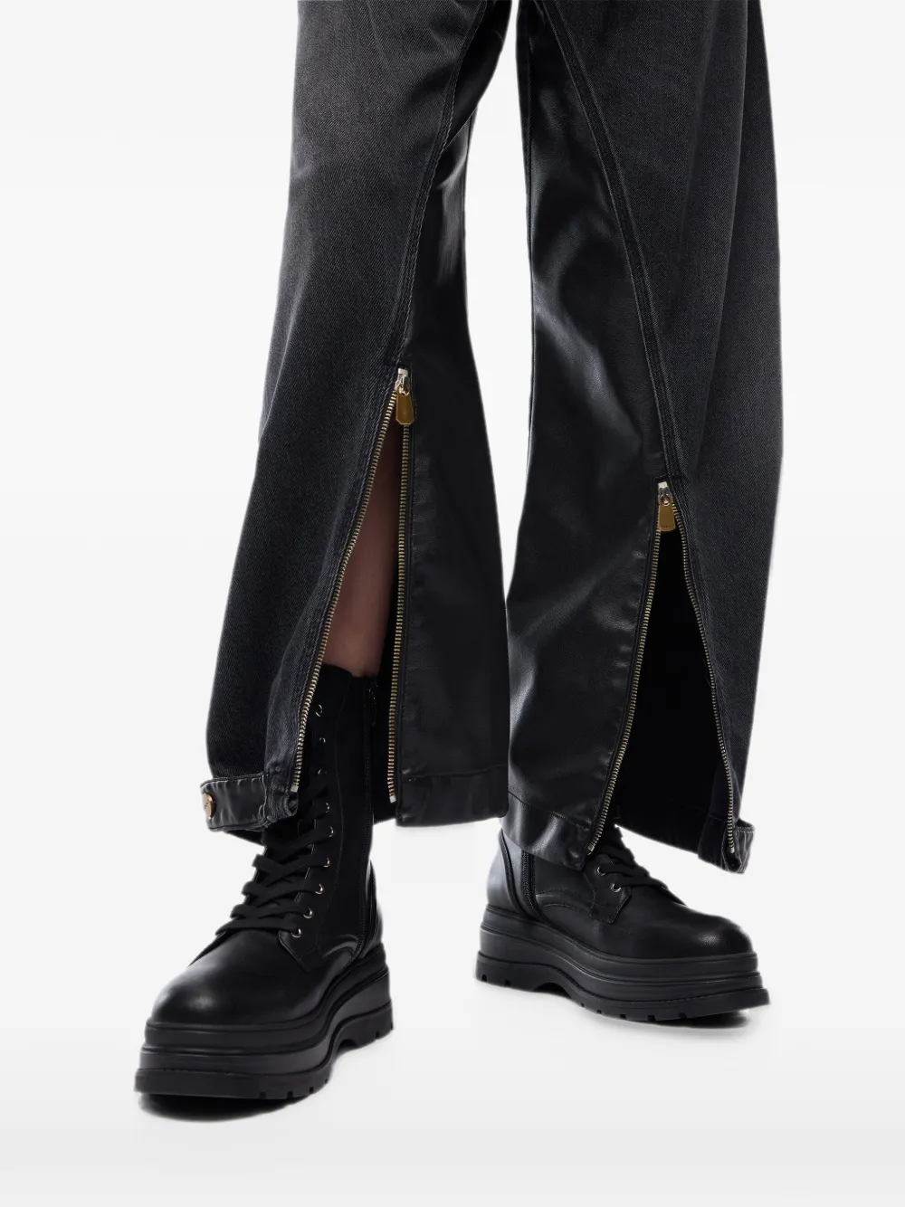 PINKO Jeans met vlakken en rits Zwart