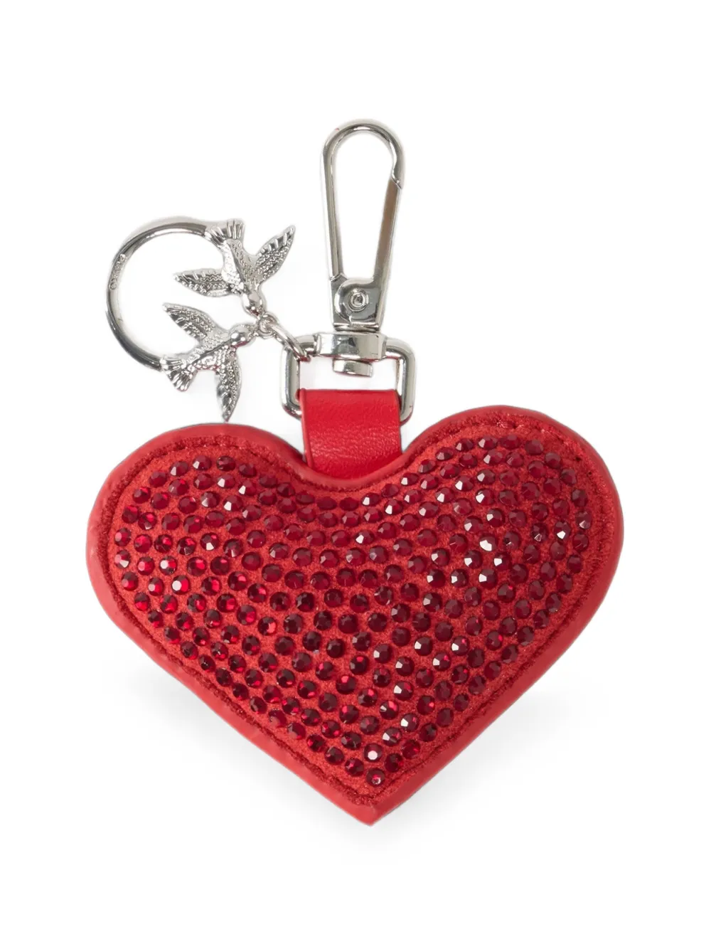 PINKO crystal-embellished Love Birds keyring