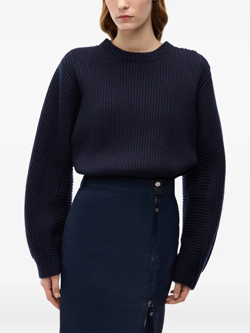 PINKO Ribgebreide trui Blauw