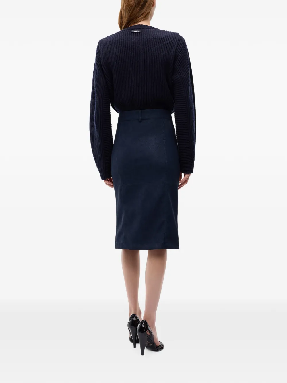 PINKO Ribgebreide trui Blauw