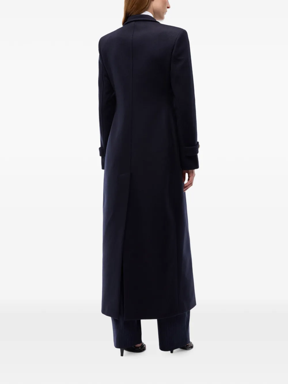 PINKO Lange jas van wolblend Blauw