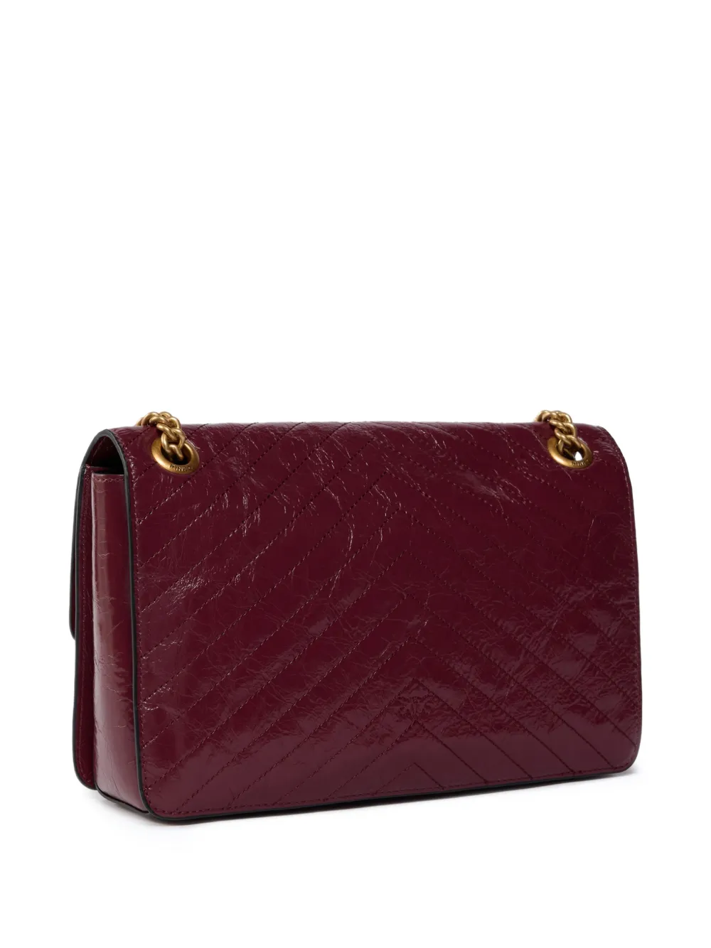 PINKO Schoudertas met chevron patroon Rood