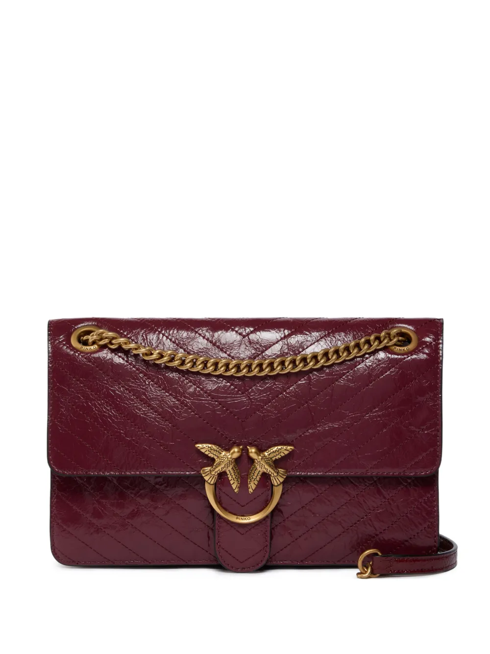 PINKO Gesteppte Schultertasche - Rot