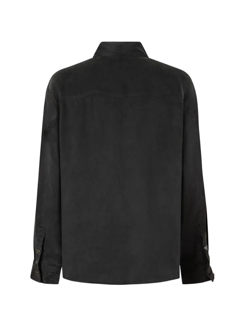 PINKO Twill blouse met fluweelachtig effect Grijs