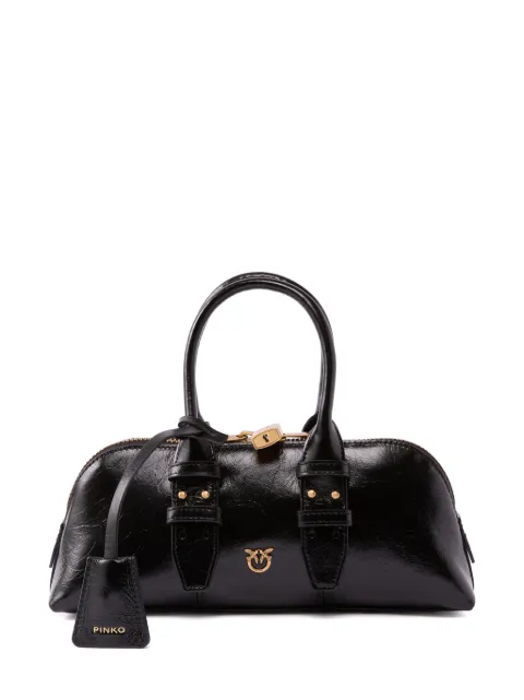 PINKO Love Birds leather tote bag