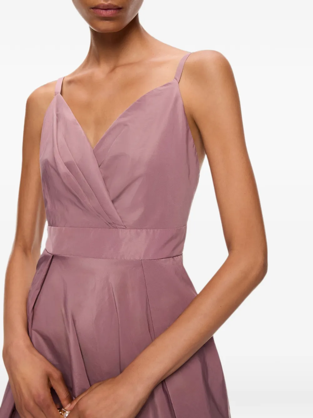 PINKO Taffeta jurk met split Roze