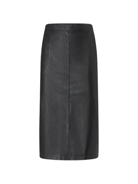 PINKO falda lápiz con efecto de piel de napa