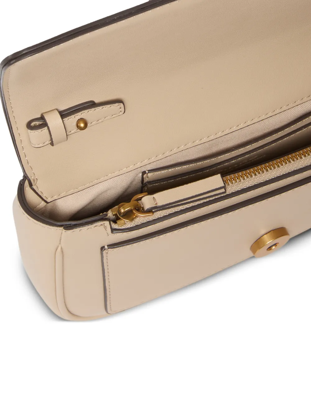 PINKO Love Birds leren schoudertas Beige
