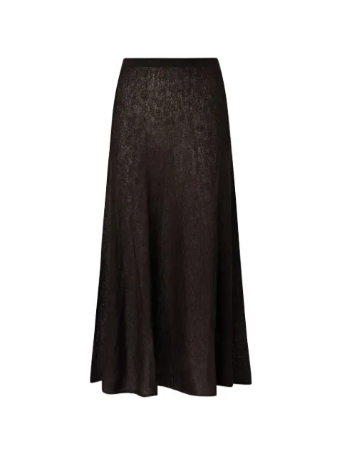 PINKO knitted A-line midi skirt