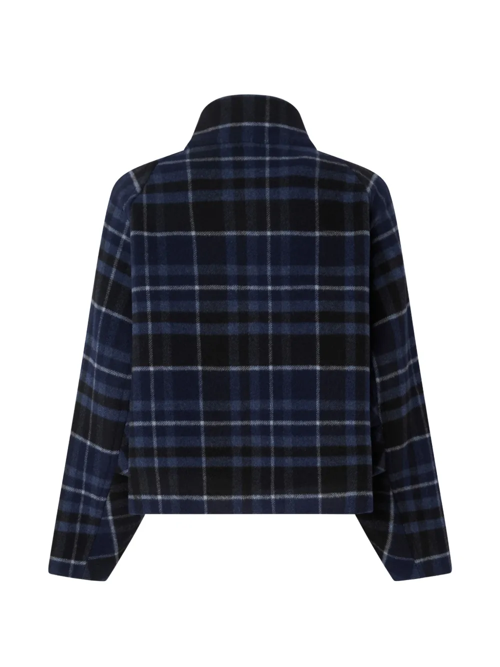PINKO Cropped geruite jas Blauw