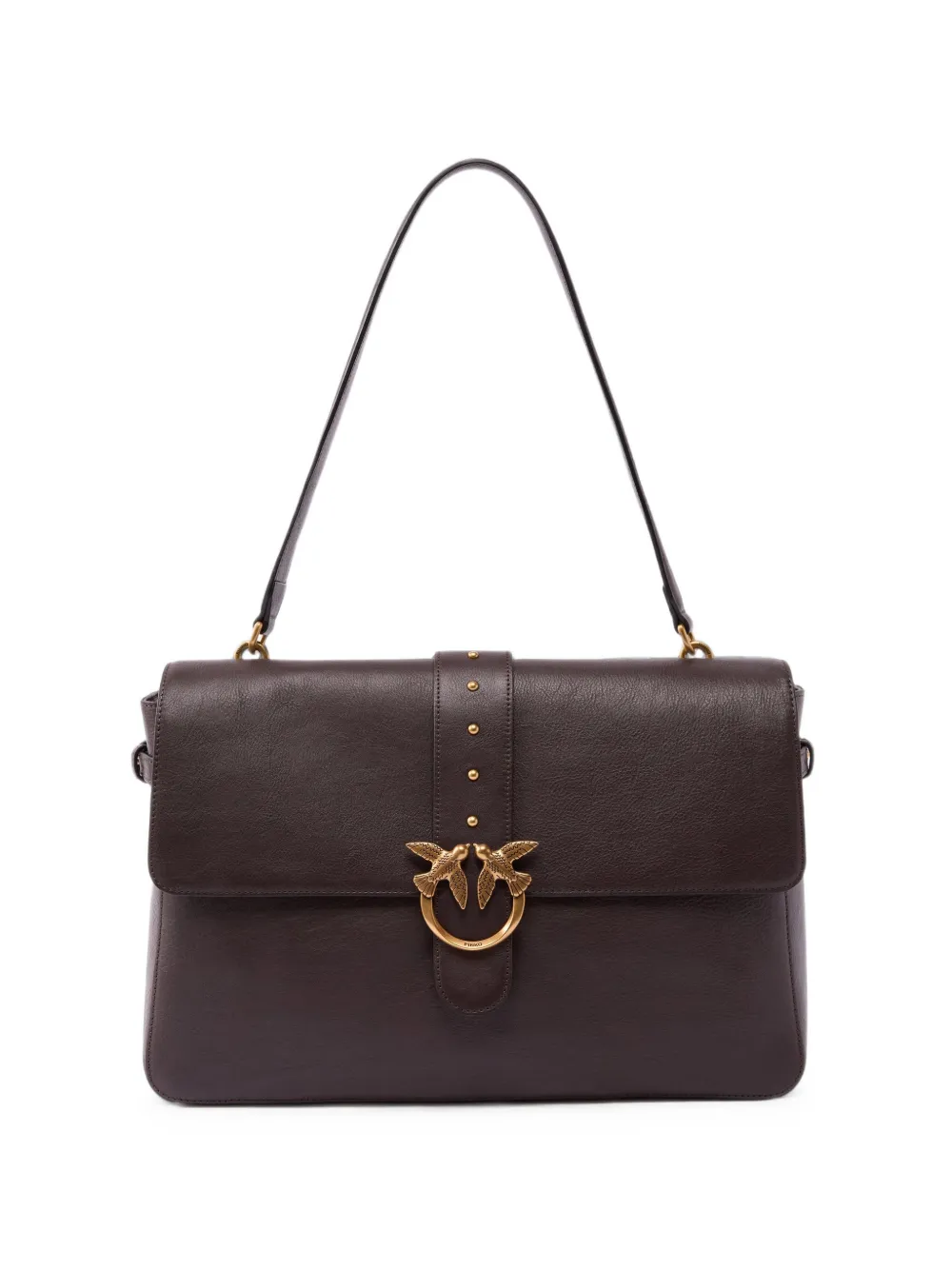 PINKO Borsa a spalla Love Birds con decorazione - Marrone
