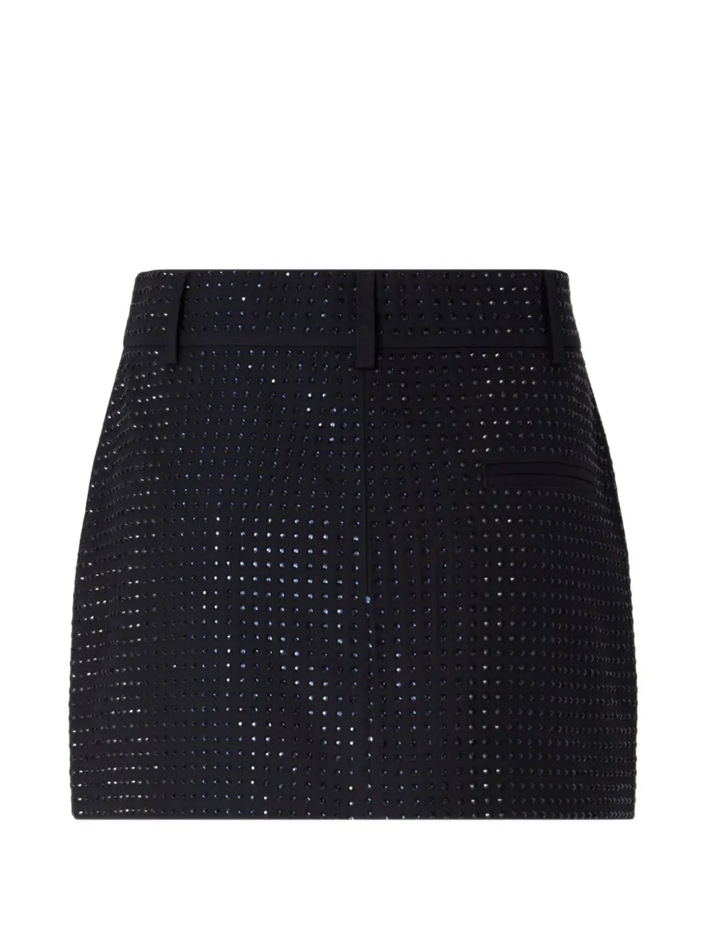PINKO rhinestone-embellished wrap skirt Zwart